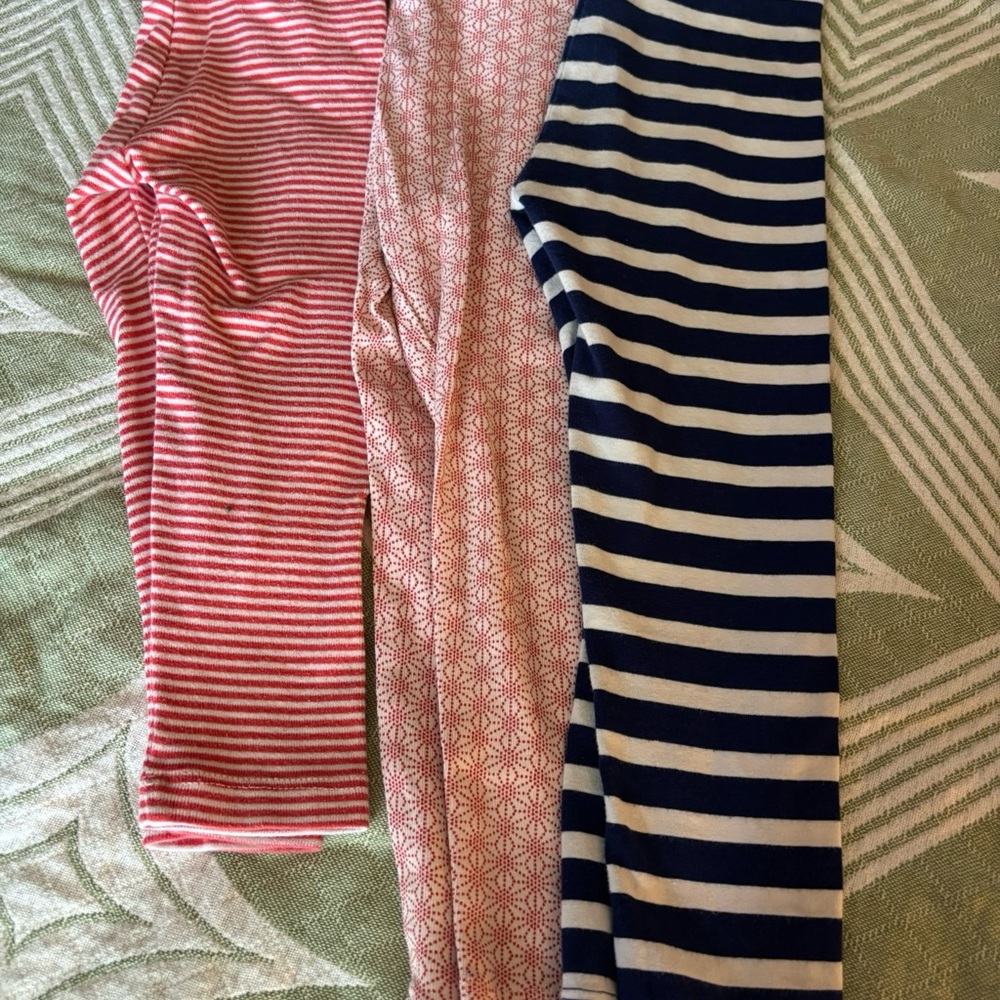Tea Collection Kids Leggings - Red, Pink, Blue Stripes